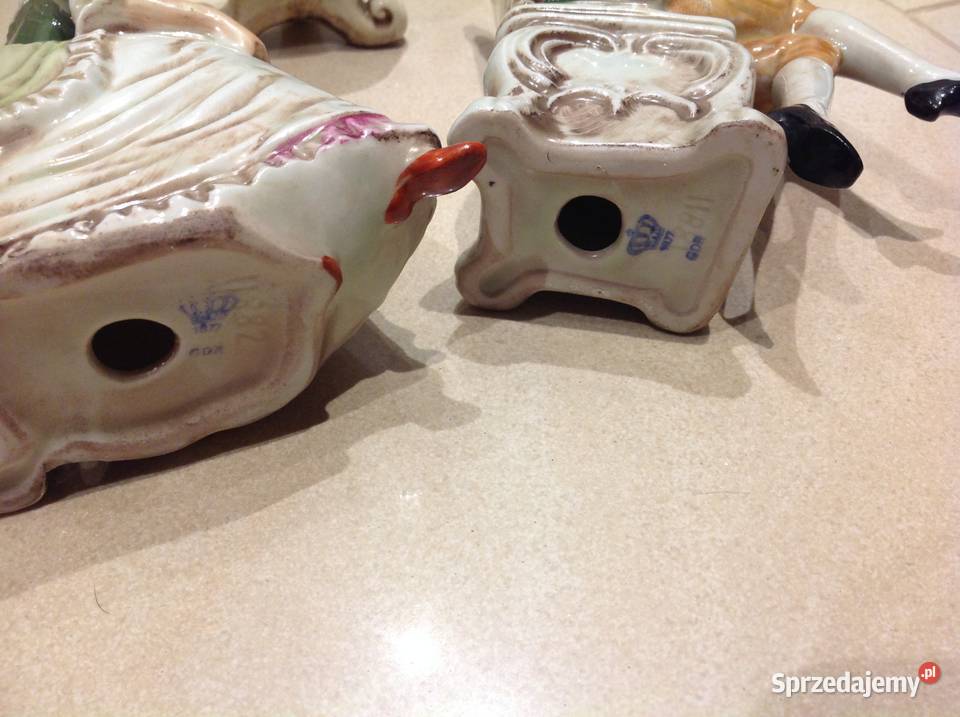 Stare Figurki Porcelanowe Zestaw sygnowane Nowa Sól