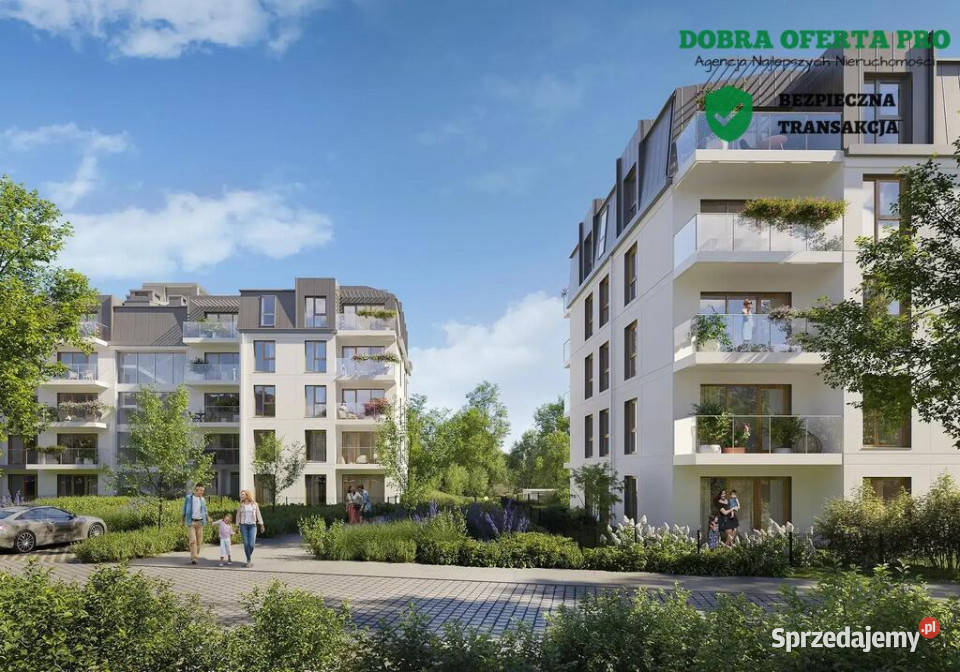 3 pokoje Oxygen Park z widokiem na zieleń Gdańsk sprzedam