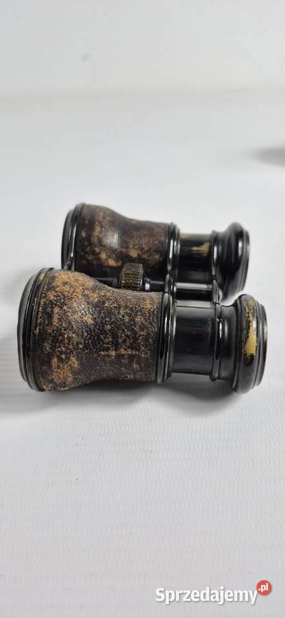 Zabytkowa Lornetka Polowa z Etui I Wojna Biłgoraj