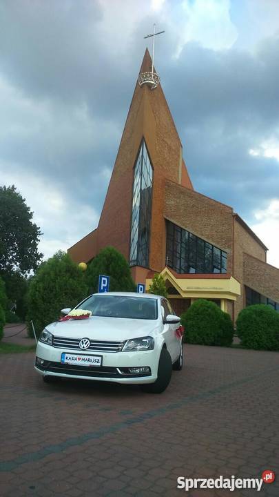 LIMUZYNA PASSAT B7 BIAŁY DO ŚLUBU UPOMINEK PARY