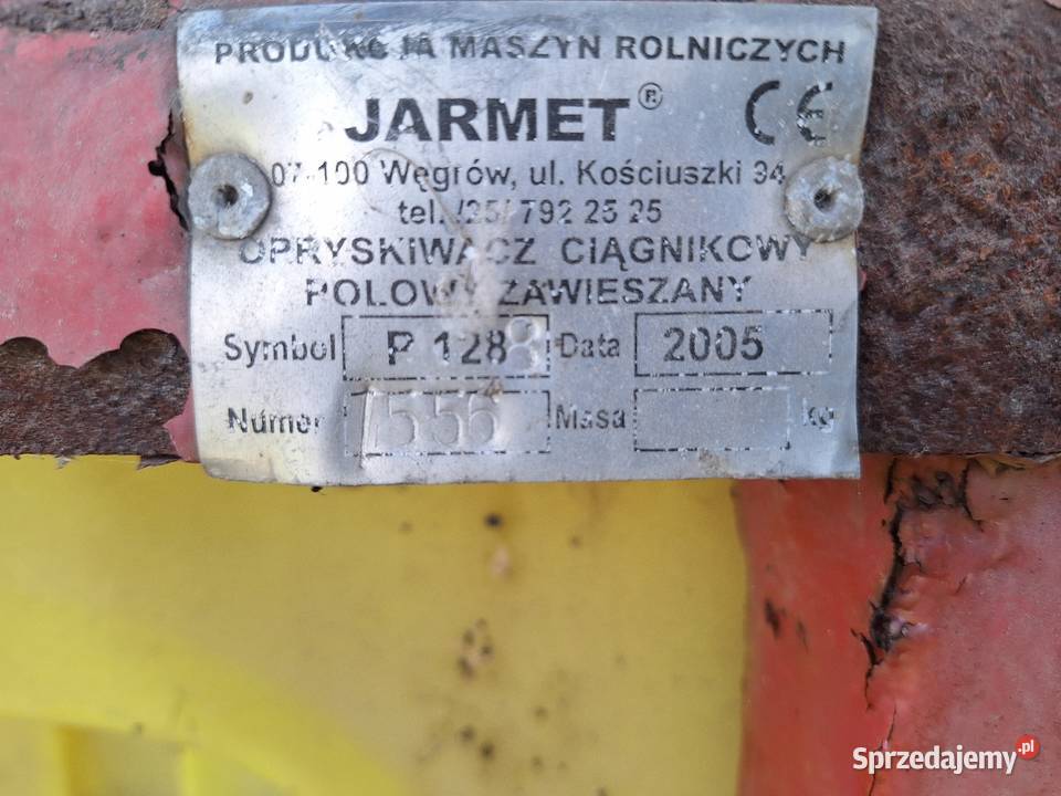 Opryskiwacz Jarmet Zawieszane Rudniki