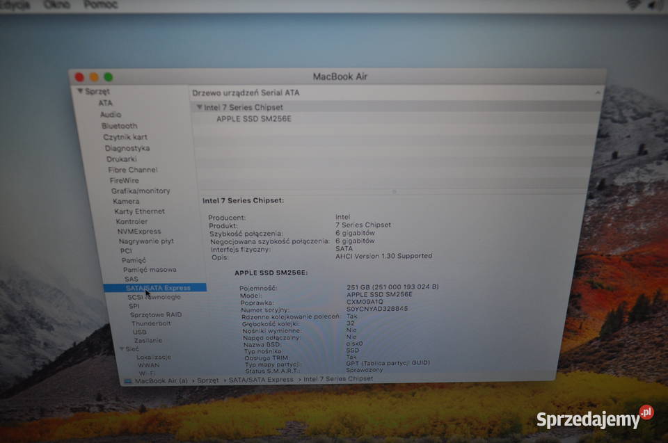 Laptop Apple Macbook Air 13 A1466 Skarżysko-Kamienna