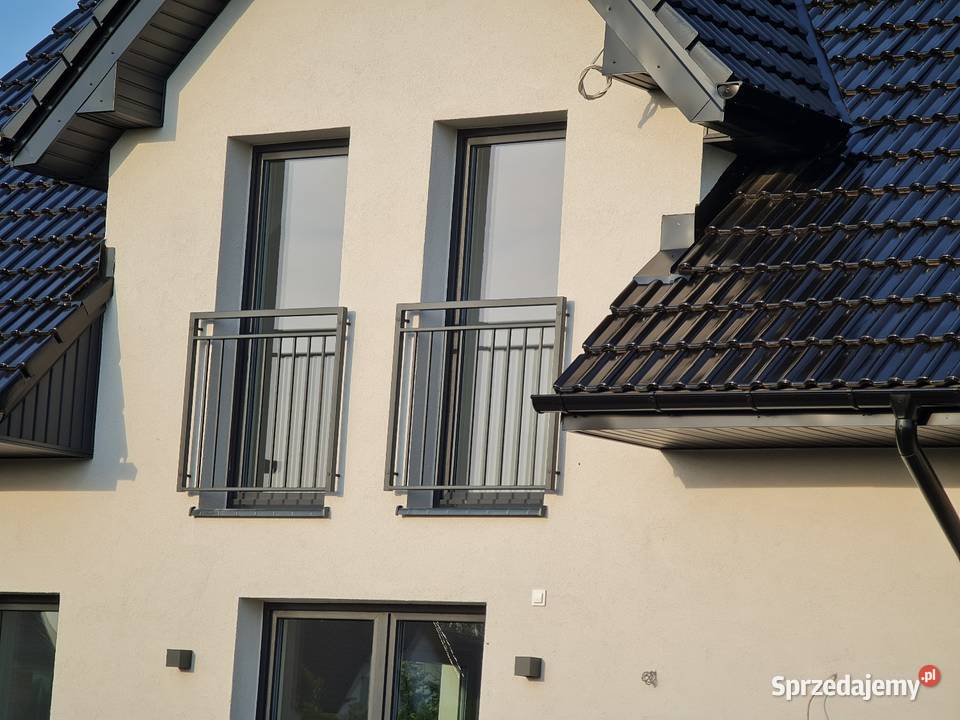 Balkon Francuski LOFT Balustrada zewnętrzna pod Wykończenie