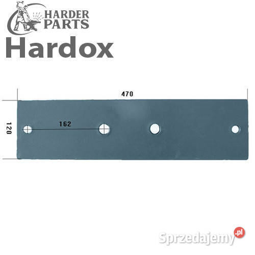 Płoza HARDOX 24072S części do pługa NIEMEYER Części zamienne Suwałki