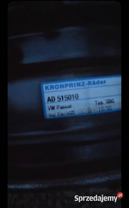 Komplet felg stalowych 15 5x112 Vw seat Skoda Średnica 15" śląskie Rększowice