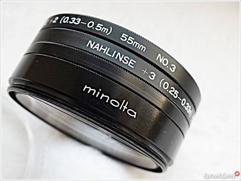 MINOLTA Komplet 4 soczewki CloseUP Lens No 0