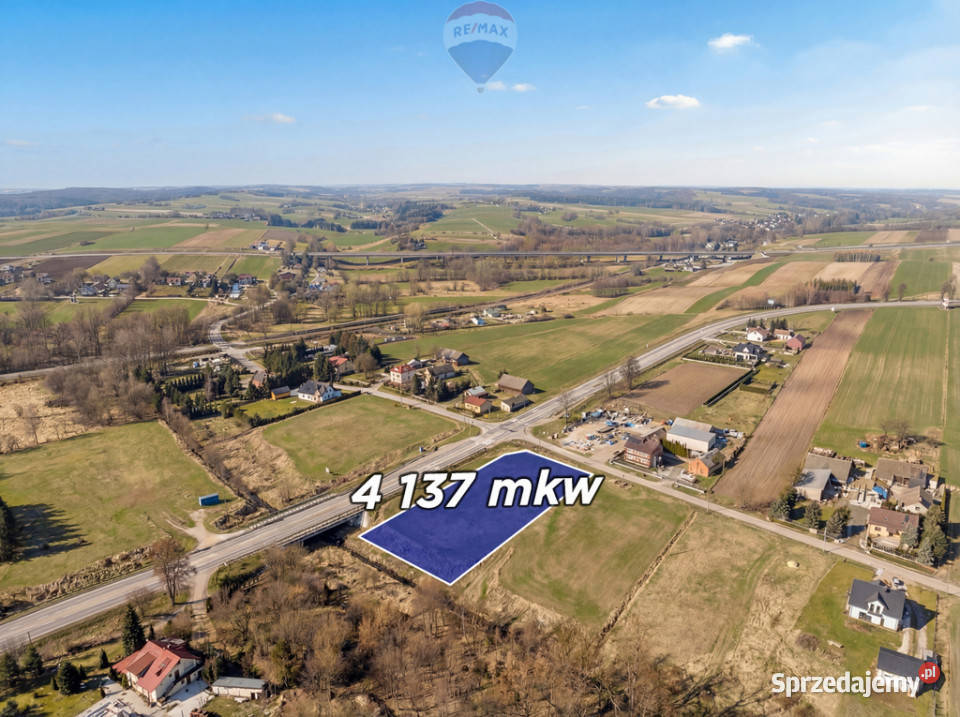 Działka usługowa z wz S7 Sprzedaż małopolskie