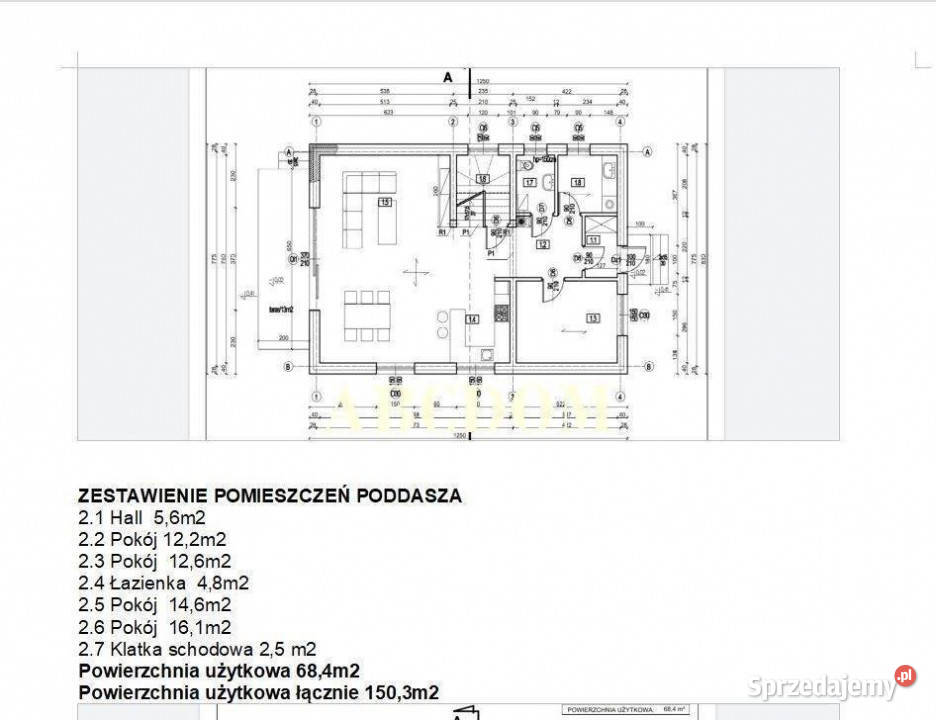 Zabierzów nowy dom wolnostojący działka 9a 150m2