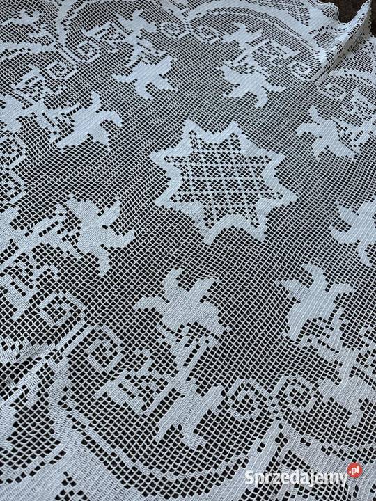 obrus okrągły szydełkowy rękodzieło śląskie Zabrze sprzedam