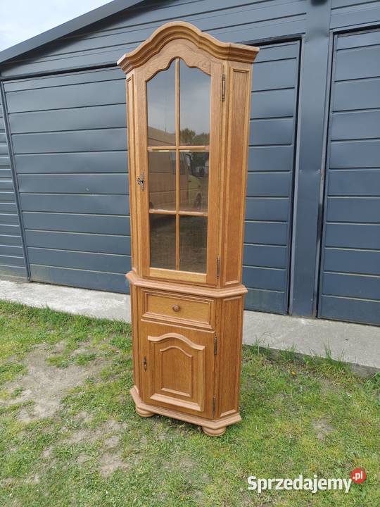Witryna narożna dębowa Łódź