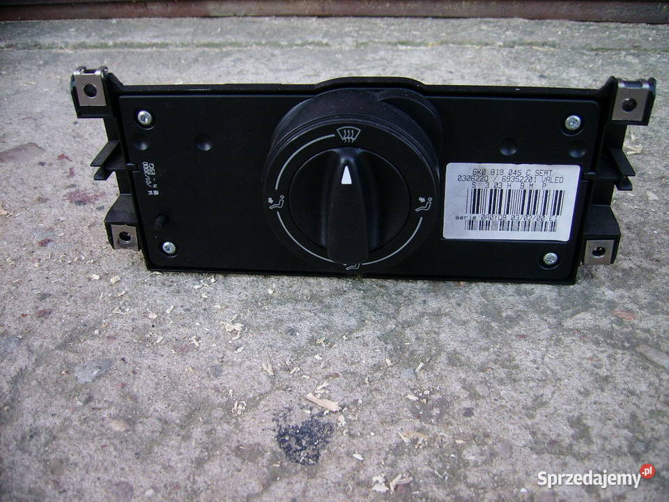 Panel Sterowania Regulacji Nawiewu 6K0819045C