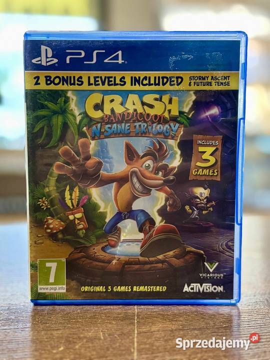 Gra Crash Bandicoot N Sane Trilogy PlayStation 4 warmińsko-mazurskie Elbląg