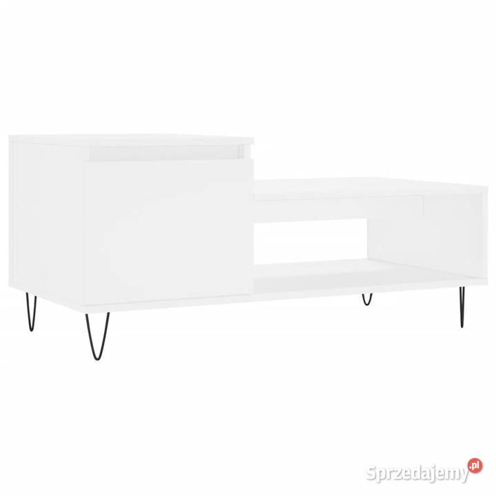 Stolik kawowy biały 100x50x45 materiał Warszawa