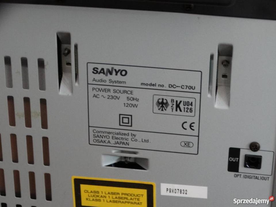 Wieża Sanyo pil mocna i sprawna WYSYŁKA podkarpackie Jasło