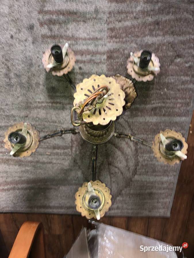 ŻYRANDOL mosiężny stan POLAM