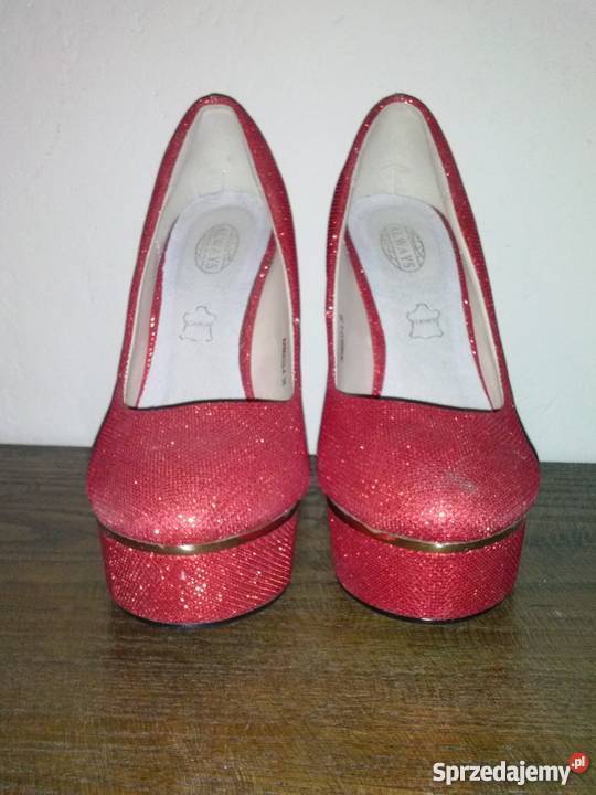 Seksowne Czerwone Szpilki Na Platformie sprzedam