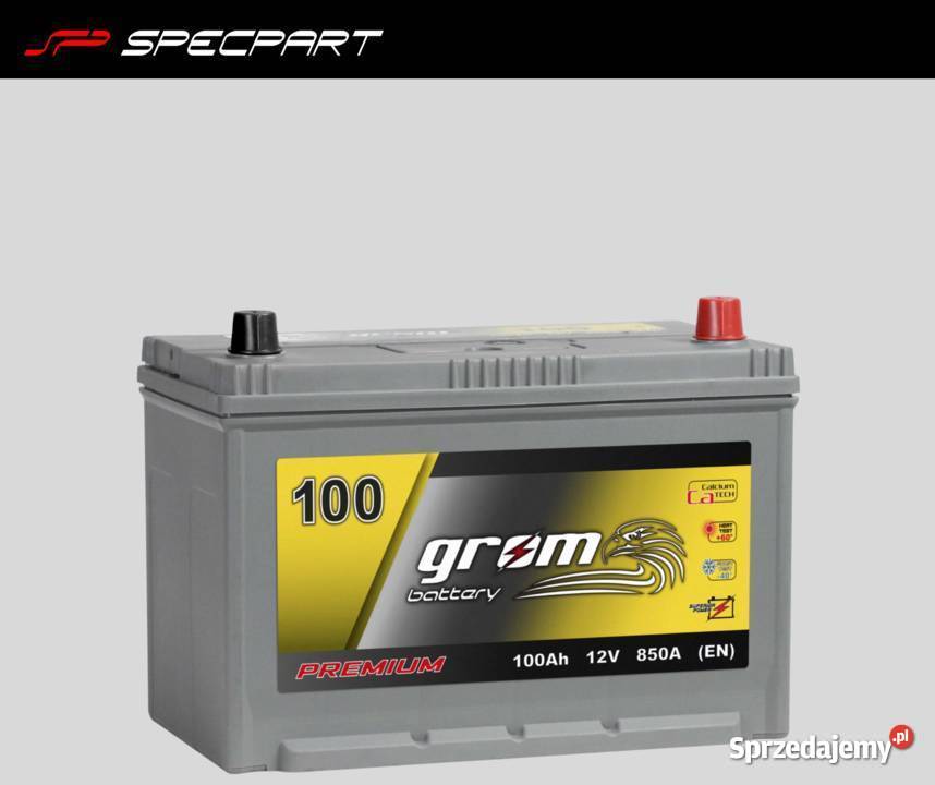 Akumulator GROM Premium 100Ah 850A Japan Prawy Akumulatory Mielec