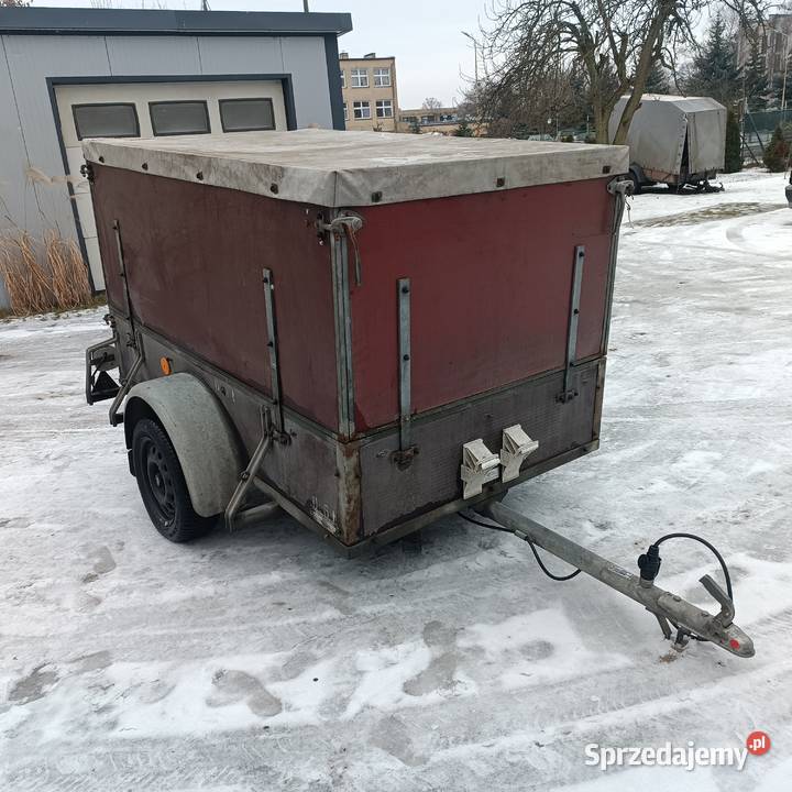 Przyczepka samochodowa z plandeką zdejmowaną towarowe Do samochodów osobowych Bydgoszcz sprzedam
