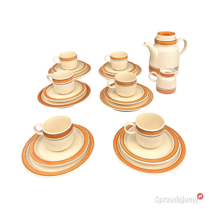 Serwis do kawy 6 osób Melitta Niemcy lata 70 Warszawa