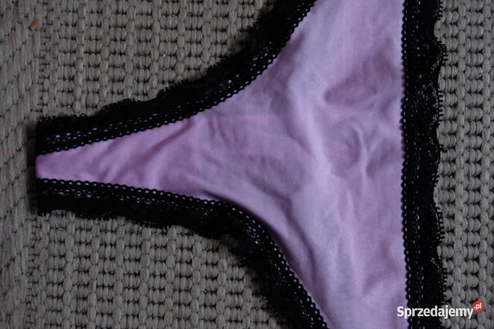 pudrowy satynowa koronkowe koronka stringi Toruń