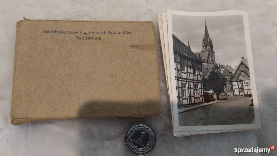 Bad Driburg mini pocztówki Niemcy lata łódzkie Sieradz