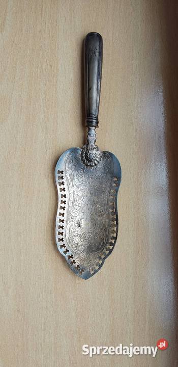 Srebrna Ażurowa łopatka do ciasta tortu lata 80 Antyki, Sztuka, Kolekcje kujawsko-pomorskie Nakło nad Notecią