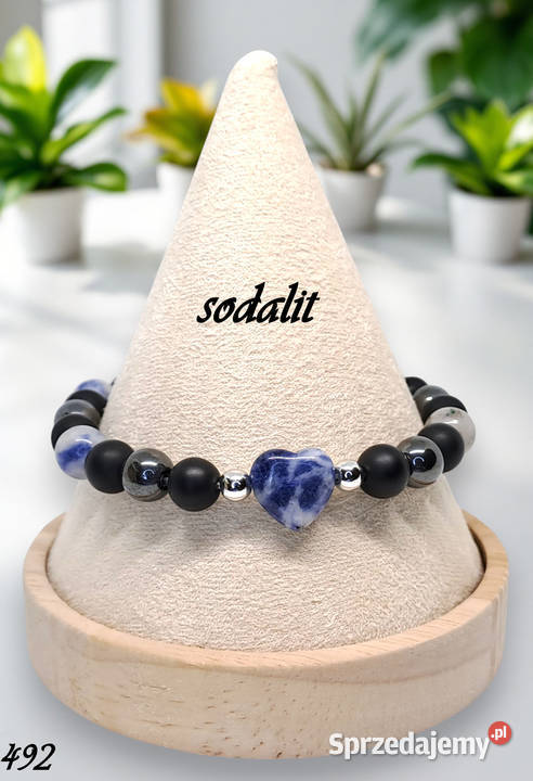 Bransoletka z sodalitu SODALIT serce kulka 492 Warszawa sprzedam