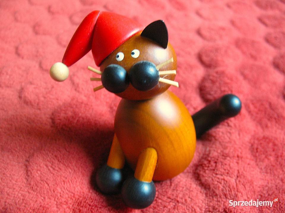 Kot Wujek Bommel Figurka drewno 9 x 82 x 5 mazowieckie Siedlce