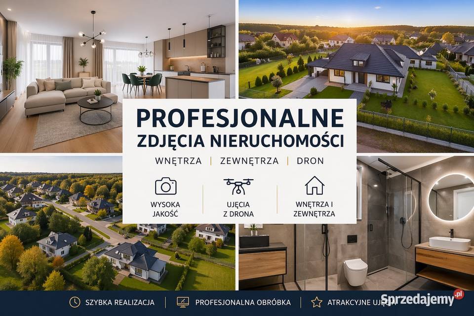 Profesjonalna fotografia nieruchomości ujęcia z Fotografia, filmy, prezentacje Milicz