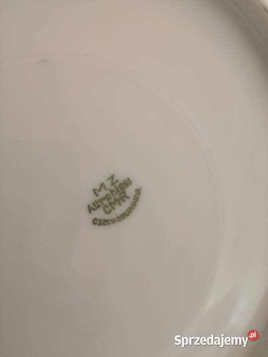 Śliczna stara porcelanowa patera talerz M Z śląskie Jastrzębie-Zdrój