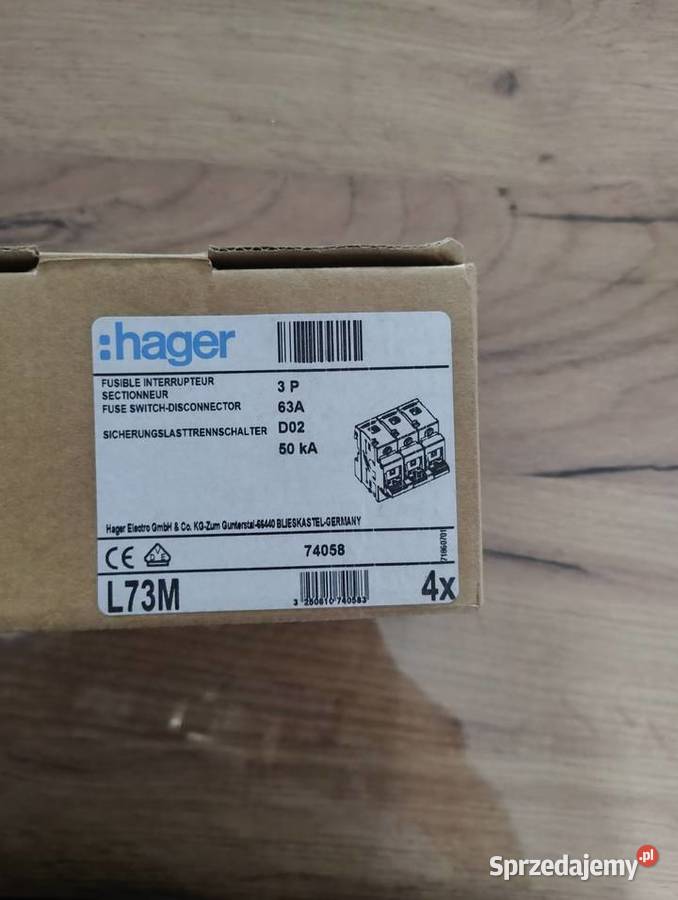 Rozłącznik Bezpiecznikowe Hager Skawina