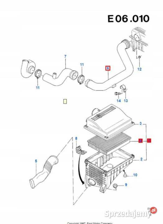 PRZEWÓD POWIETRZA FORD SIERRA 8793 18 D