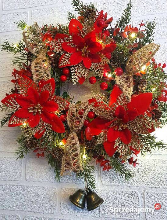 Wianek Bożonarodzeniowy Led Podświetlany Bogato sprzedam
