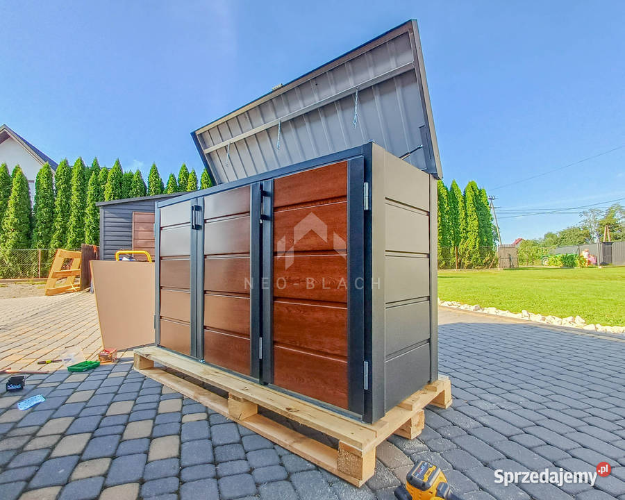 Zabudowa koszy na śmieci wiata obudowa Drawsko Pomorskie