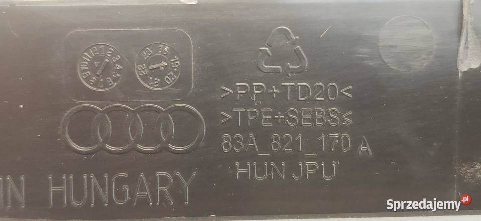 AUDI Q3 83A OSŁONA BŁOTNIKA PRAWA 83A821170A Podszybia