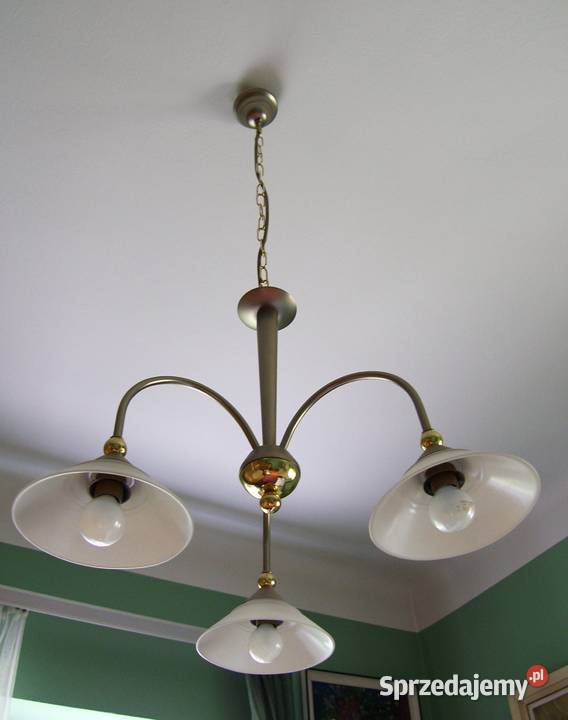 Żyrandol 3ramienny z czasów PRL Warszawa
