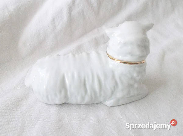 retro porcelanowa owieczka vintage figurka z Gdańsk