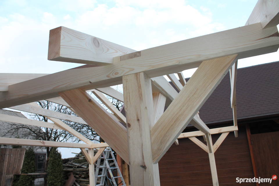 KONSTRUKCJA ALTANY 5x4m WIATA ZADASZENIE PERGOLA Łuków