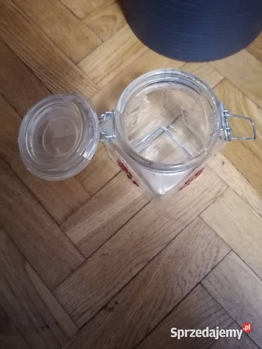 Pojemnik szklany z klamrą pomorskie Gdańsk