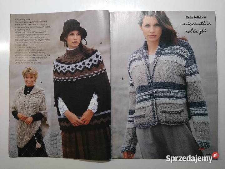 Modne Dzianiny Sandra 102000 miesięcznik Czasopisma