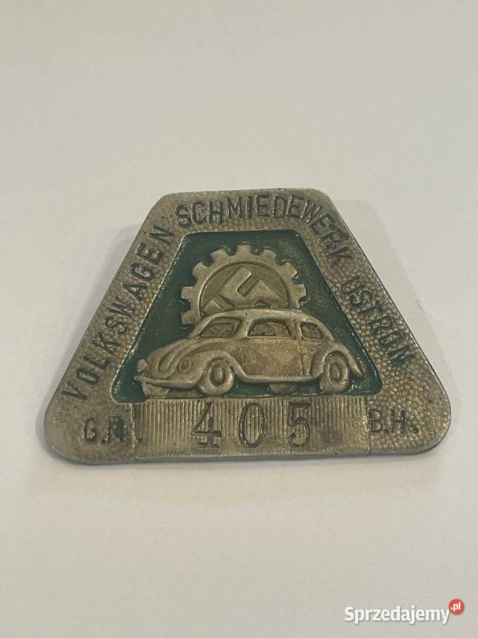 Niemiecka blaszka Volkswagen Schmiedewerk Ustroń Kraków