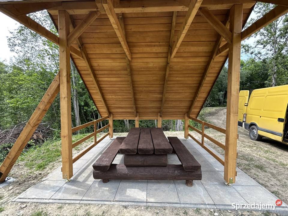 Ławki drewniane małopolskie Nowy Sącz