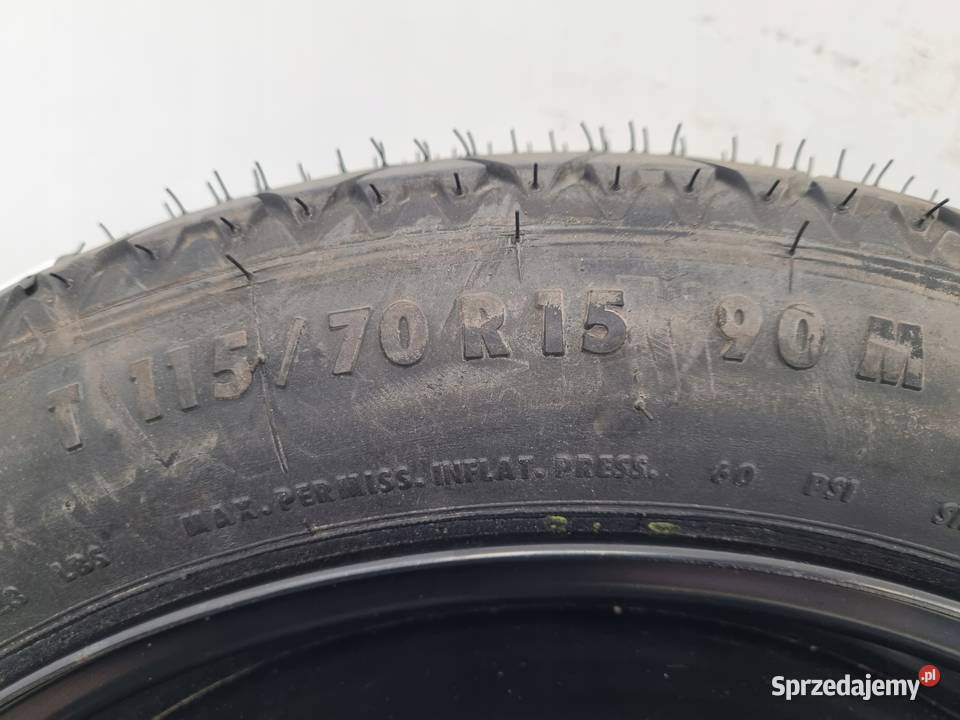 KOŁO ZAPASOWE DOJAZDOWE 11570 R15 Volvo S70 V70 Samochodowe
