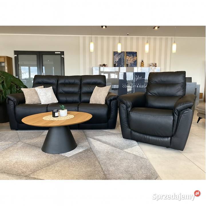 Nowoczesny zestaw ALEX 311 SKÓRA NATURALNA opolskie