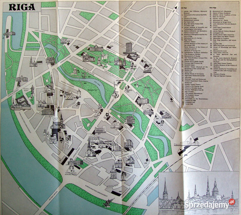 RIGA A guide Przewodnik w j angielskim 1982 Limanowa