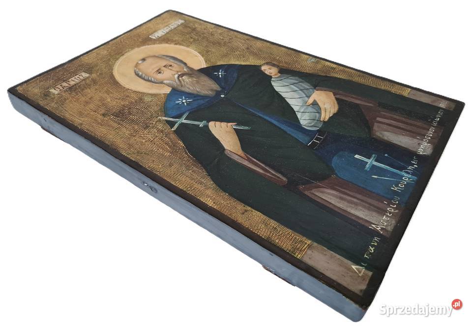 Ikona Święty Stylianos z Paphlagonia Patron mazowieckie