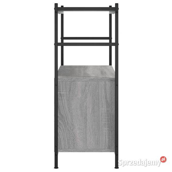 vidaXL Regał na książki szary dąb mazowieckie