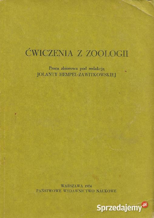 Ćwiczenia z zoologii - Jolanta Hempel-Zawistowska