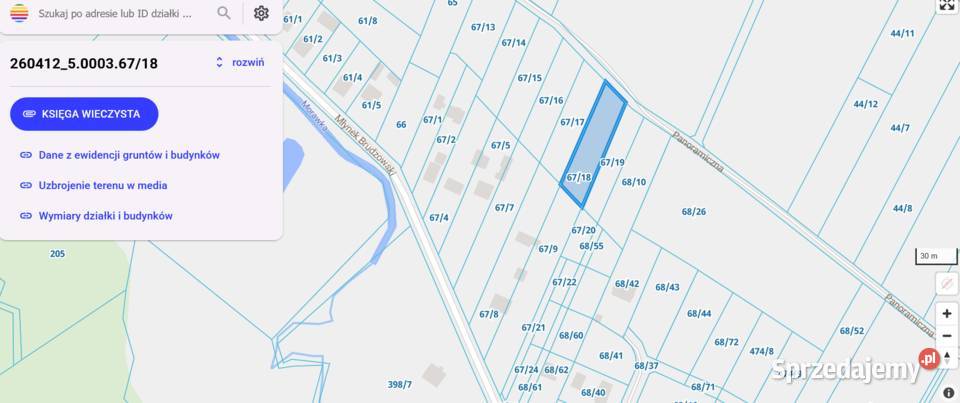 sprzedam działkę budowlana Sprzedaż Brudzów sprzedam