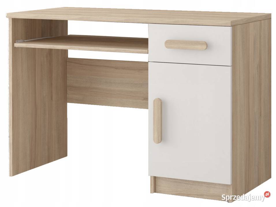 Biurko 110 kolor biały dąb sonoma szary śląskie Katowice sprzedam